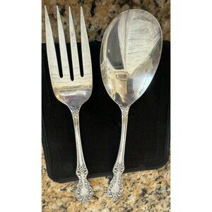 Vintage WM Rogers MFG CO. Extra Plate Serving Spoon And Meat Fork